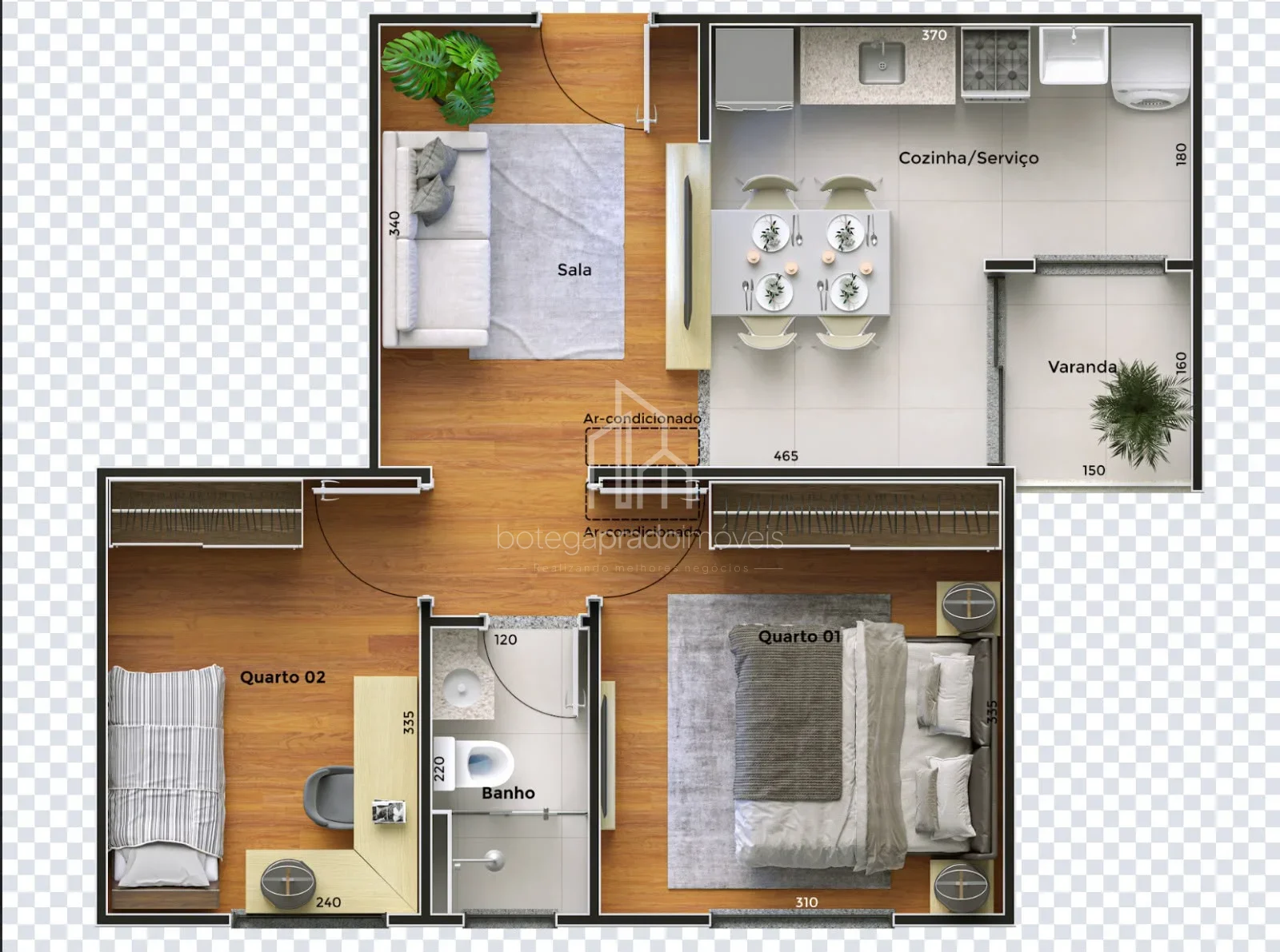 Apartamento na planta com ou sem suíte no Novo Bongiovani em Presidente Prudente/SP — foto 21