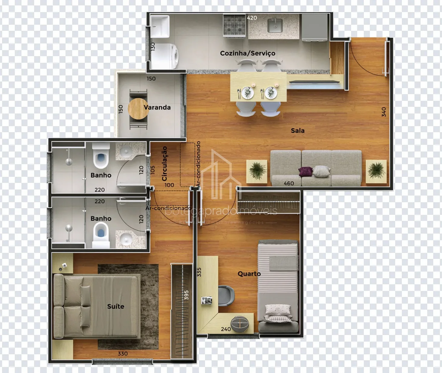 Apartamento na planta com ou sem suíte no Novo Bongiovani em Presidente Prudente/SP — foto 22